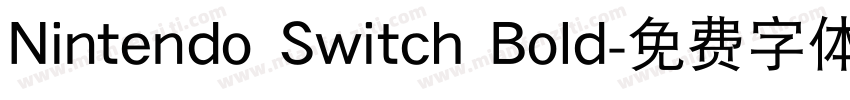 Nintendo Switch Bold字体转换
